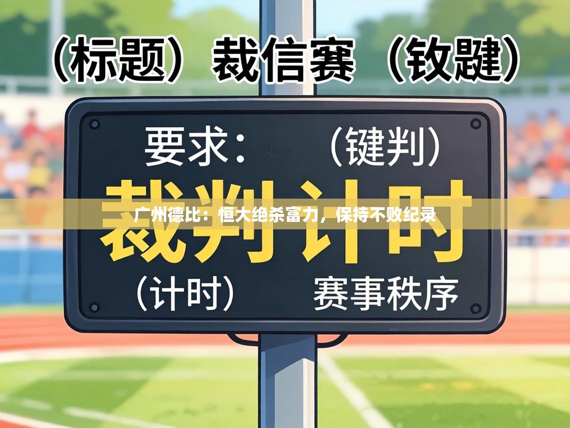 广州德比:恒大绝杀富力,保持不败纪录 第1张